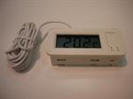 Hvidt panelmonteret digital termometer